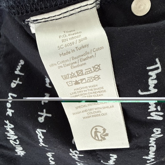 Boden Blue Corduroy Pants Navy Cord Slim Straight Leg Trouser Women 10 R - Picture 9 of 9